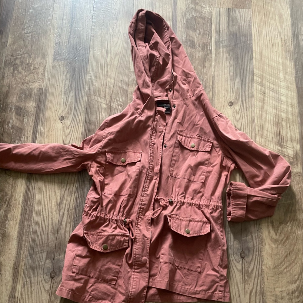 Forever 21 Women's Terracotta Utility Jacket